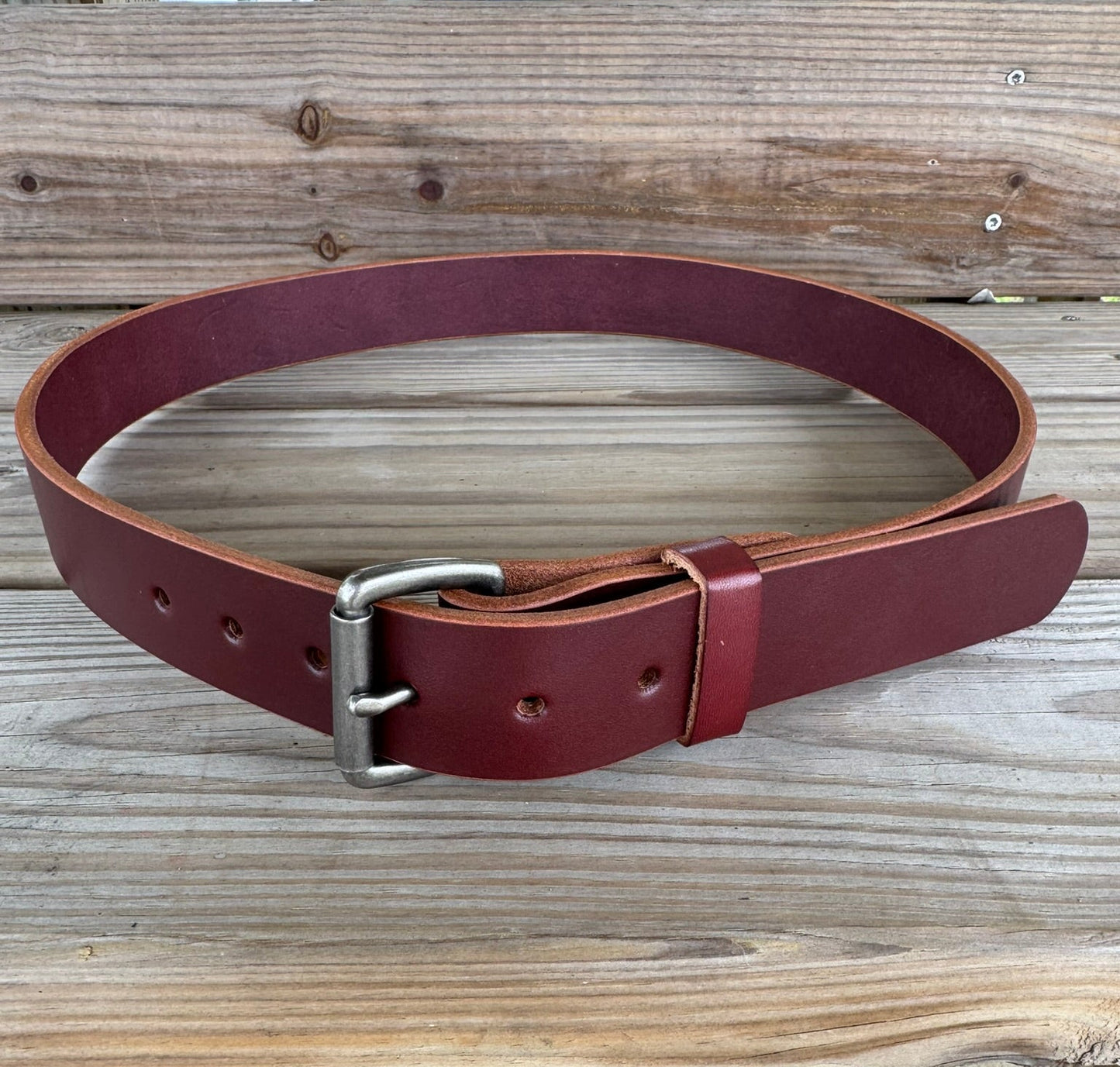 Oxblood Latigo Belt