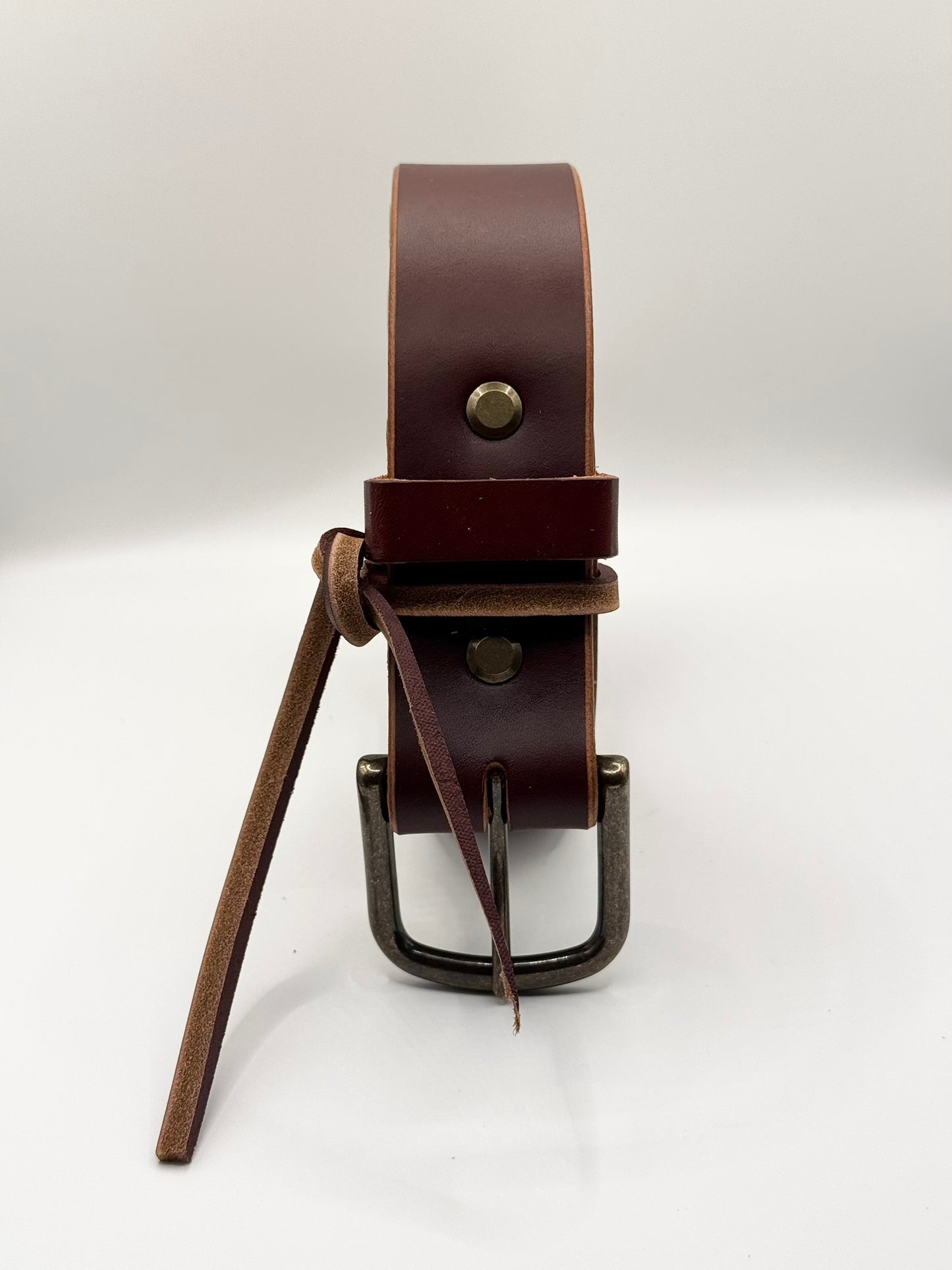Oxblood Latigo Belt