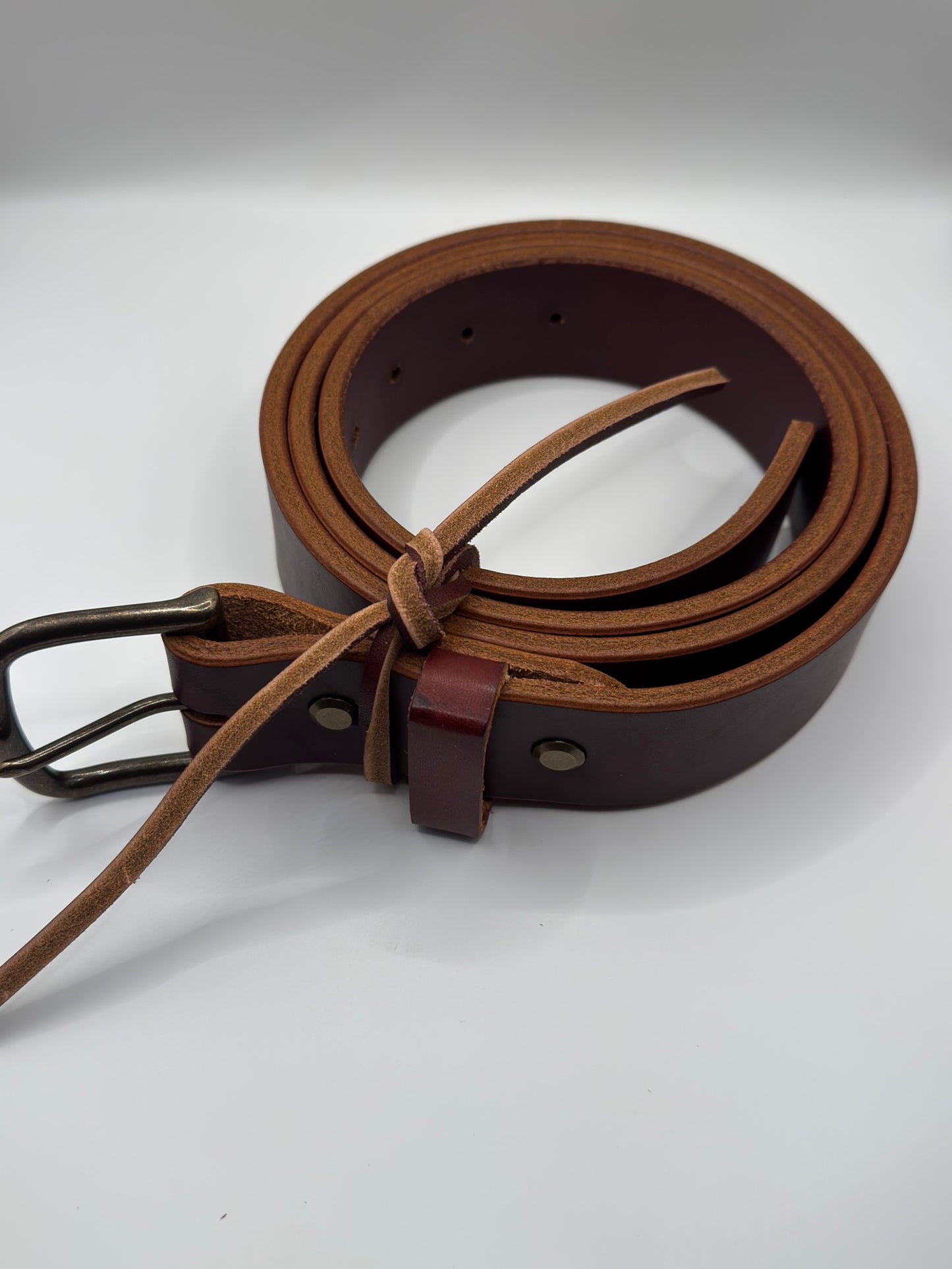 Oxblood Latigo Belt