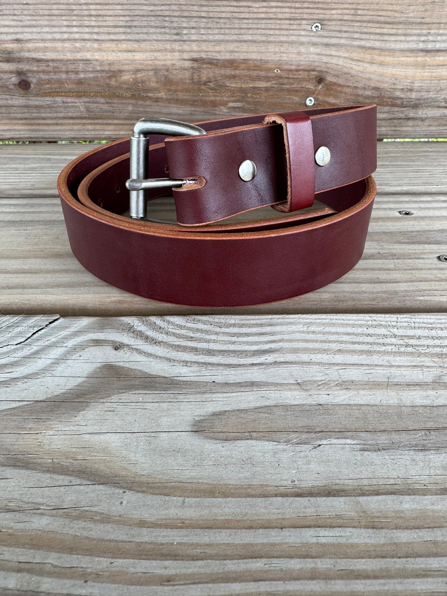 Oxblood Latigo Belt
